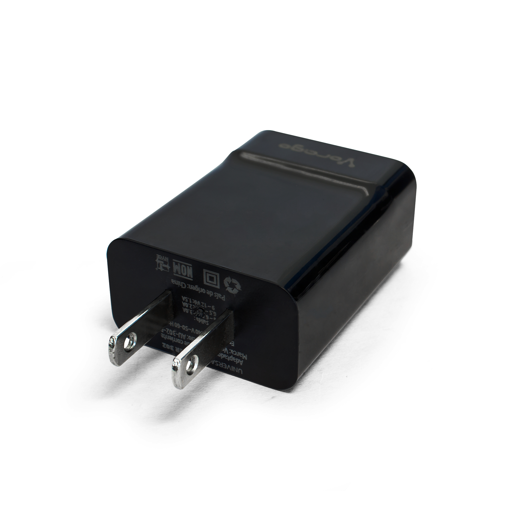 Cargador Pared Carga Rapida Vorago Au-302 Quick Charge 2.4A Negro - Imagen 2