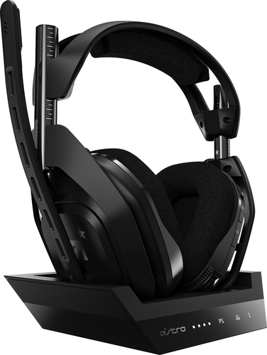 Audífonos Inalámbricos Astro Gaming A50 Compatible Pc Mac Ps4 Ps5 + Estación Base Negro