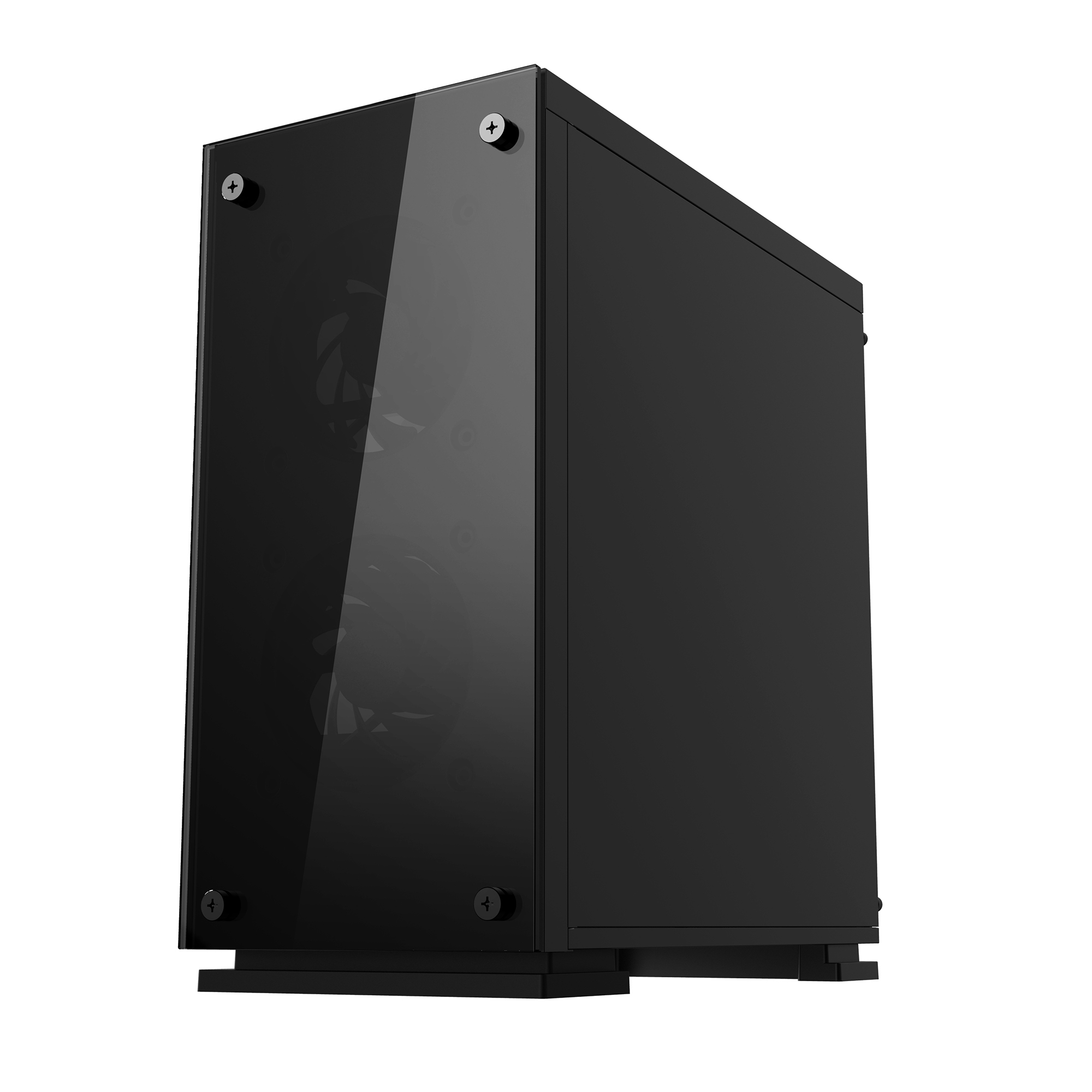 Gabinete Game Factor Csg550 Micro Atx 3 Vent Rgb Cristal Sfte - Imagen 3
