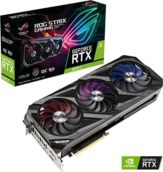 Tarjeta Grafica Asus Rog Strix Nvidia Geforce Rtx 3070 Ti Pci-E 4 3Xfan Rog-Strix-Rtx3070Ti-O8G-G
