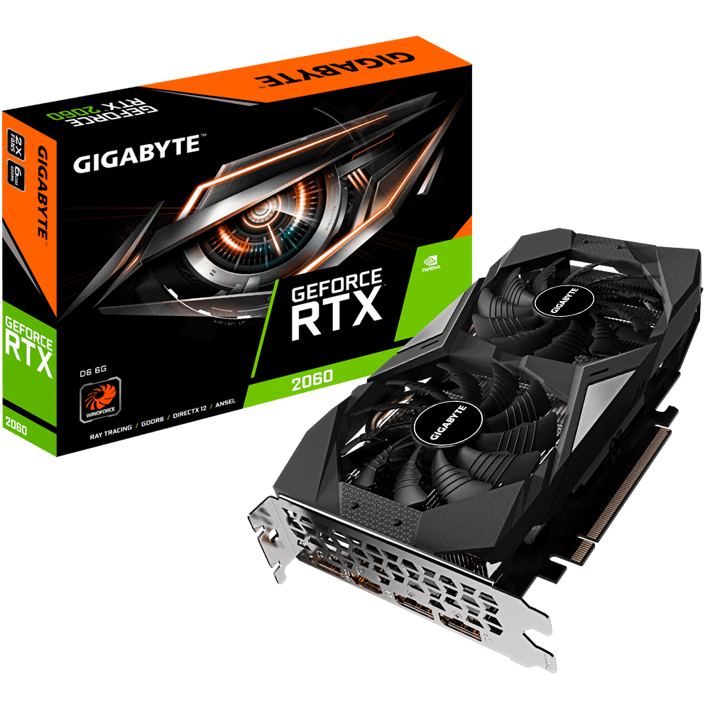 Tarjeta De Video Gigabyte Geforce Rtx 2060 D6 6Gb Gddr6