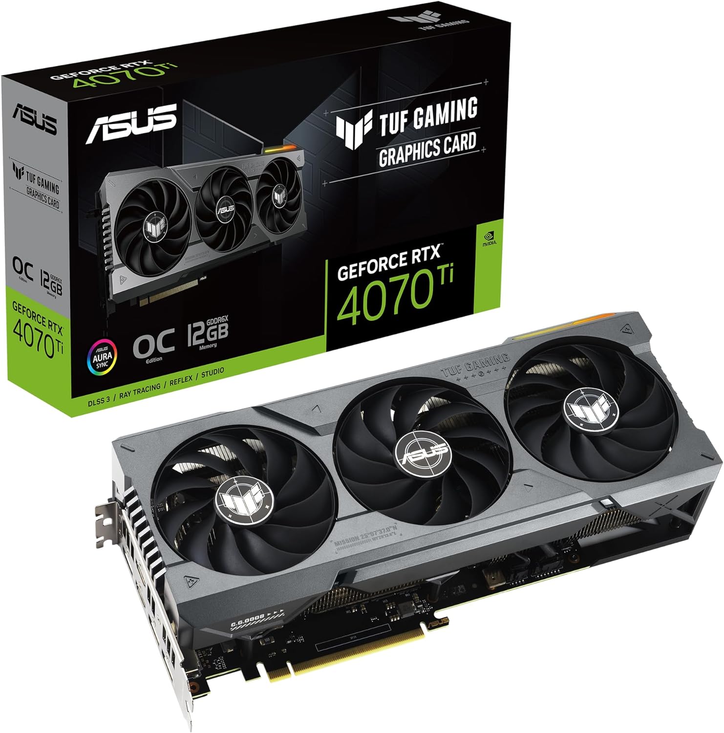 Tarjeta de Video ASUS TUF Gaming GeForce RTX™ 4070 Ti 12GB GDDR6X, PCI Express 4.0