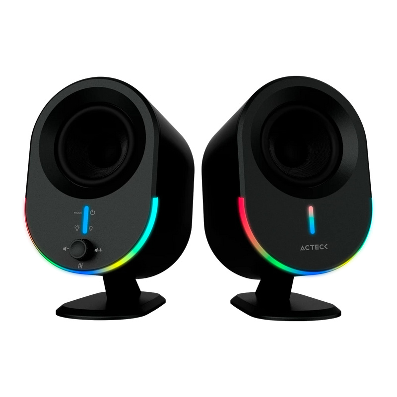 Acteck Bocinas Dynamic Exact BS630, Alámbrico/Inalámbrico, Bluetooth, 2.0 Canales, 20W RMS, USB, Negro - Imagen 3
