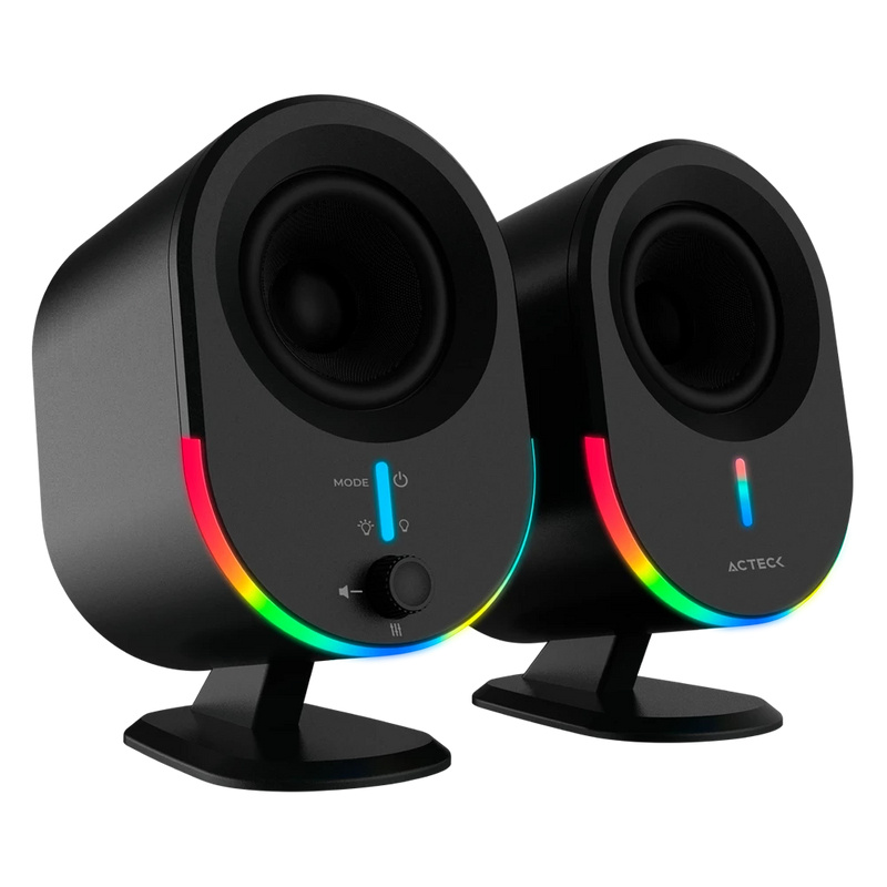 Acteck Bocinas Dynamic Exact BS630, Alámbrico/Inalámbrico, Bluetooth, 2.0 Canales, 20W RMS, USB, Negro - Imagen 4