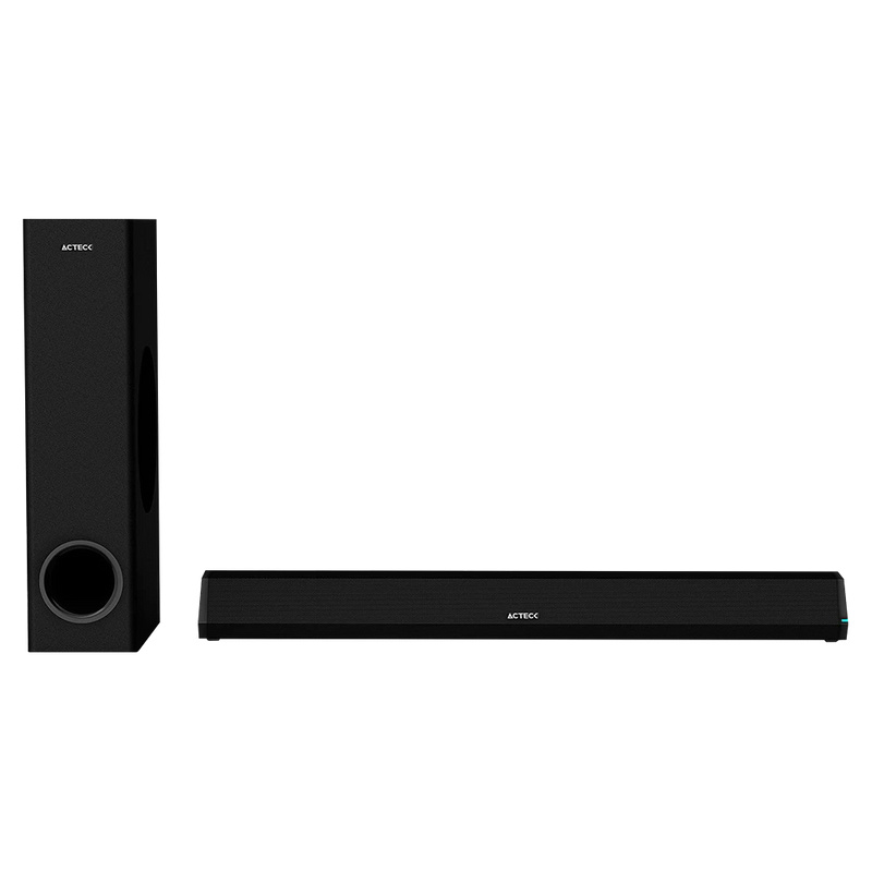 Acteck Barra de Sonido con Subwoofer DYNAMIC TRIM BS670, Bluetooth, Alámbrico/Inalámbrico, 2.1 Canales, 70W RMS, USB, Negro - Imagen 2
