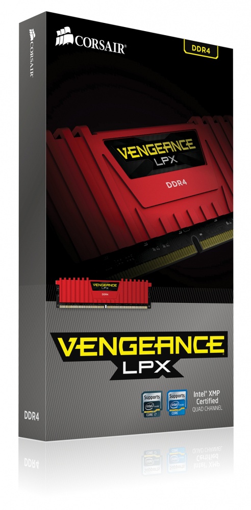 MEMORIA RAM CORSAIR VENGEANCE LPXR DDR4 16GB(4X4GB) 2666 ROJO CMK16GX4M4A2666C16R - Imagen 3