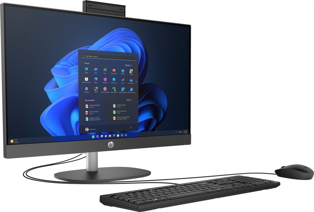 AIO HP 245 G10 RYZEN 5 7520U 512GB SSD 8GB DDR5 23.8" FHD NEGRO - Imagen 4