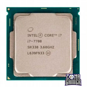 Procesador Intel Core i7-7700 de Séptima Generación, 3.6 GHz (hasta 4.2 GHz) con Intel HD Graphics 630, Socket 1151, L3 Caché 8 MB, Quad-Core, 14nm.